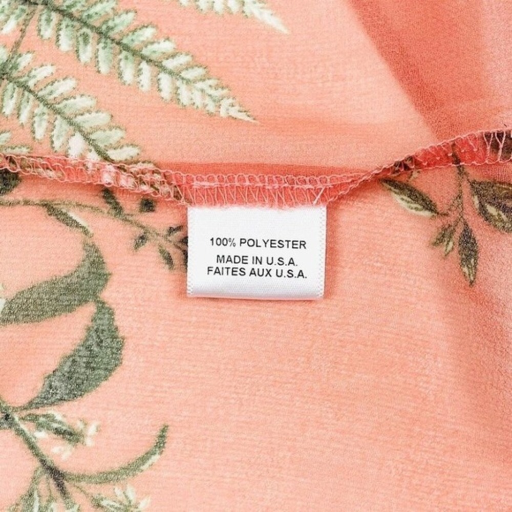 MISA Los Angeles Botanical Print Blouse Size XS Pink Boho Romantic Fairy‎ Summer - Picture 14 of 14